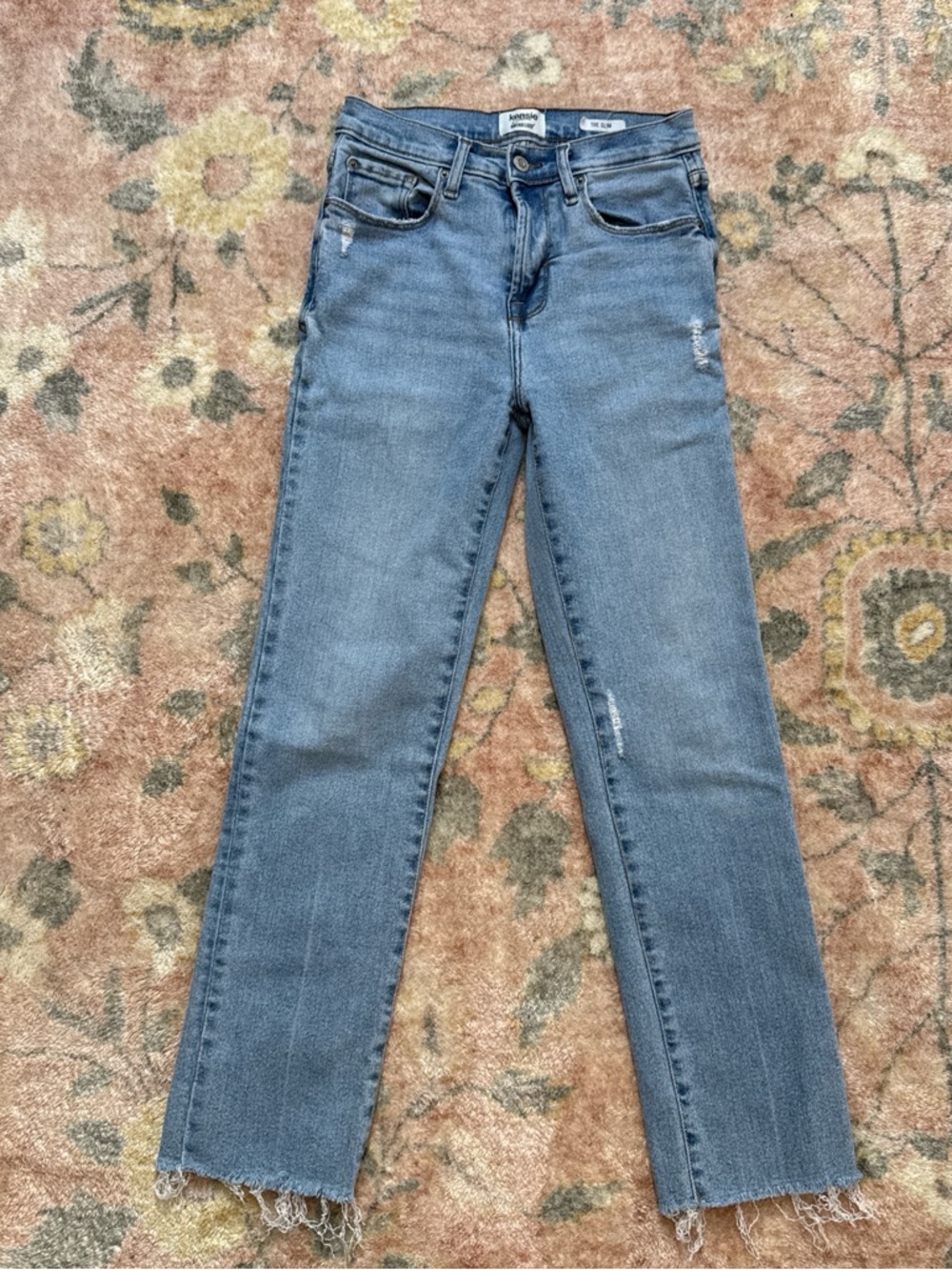 High-Rise Straight Jeans